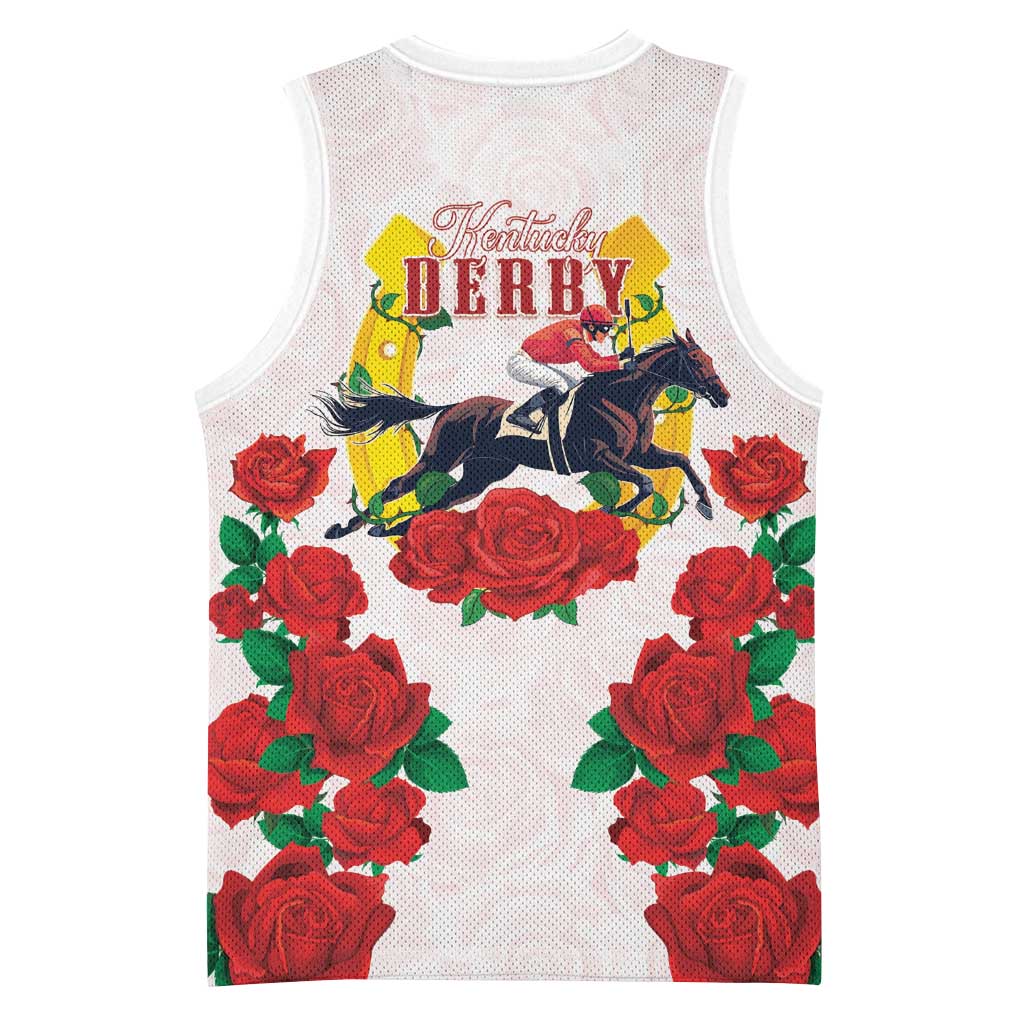 Kentucky Horse Racing Basketball Jersey Rose Floral