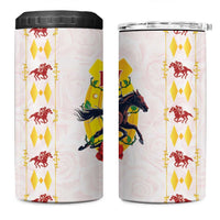 Kentucky Horse Racing 4 in 1 Can Cooler Tumbler Rose Floral