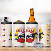 Kentucky Horse Racing 4 in 1 Can Cooler Tumbler Rose Floral