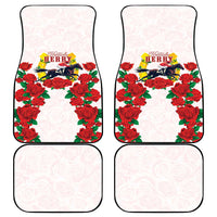 Kentucky Horse Racing Car Mats Rose Floral