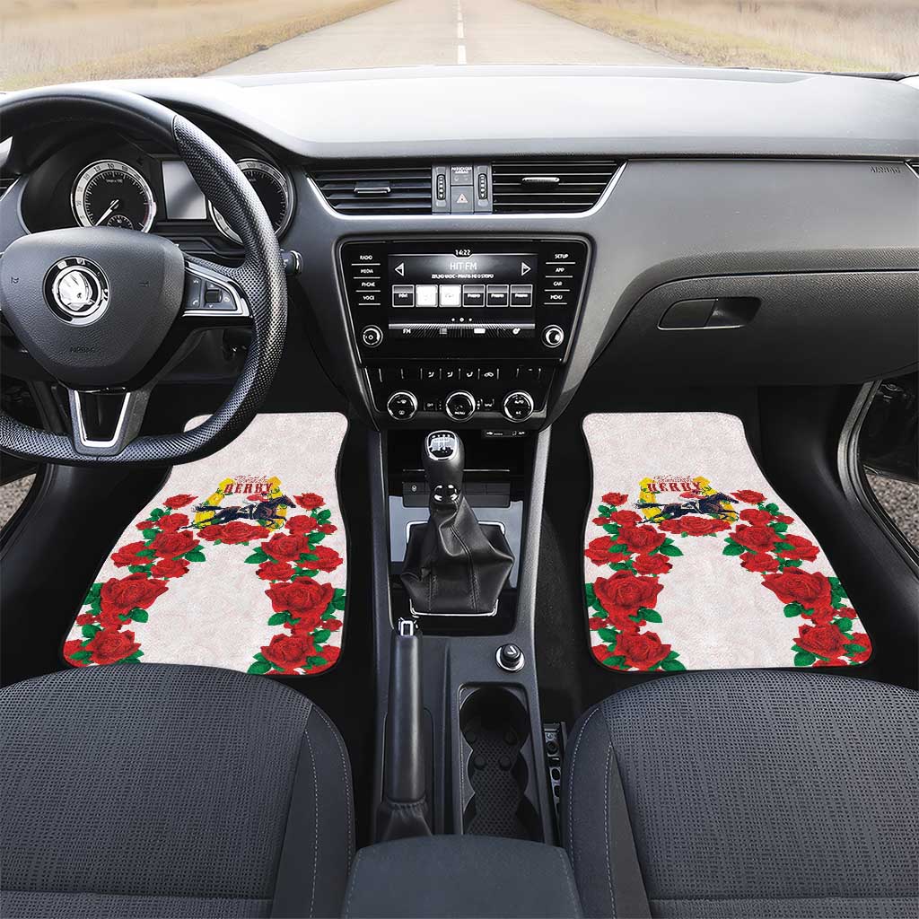 Kentucky Horse Racing Car Mats Rose Floral