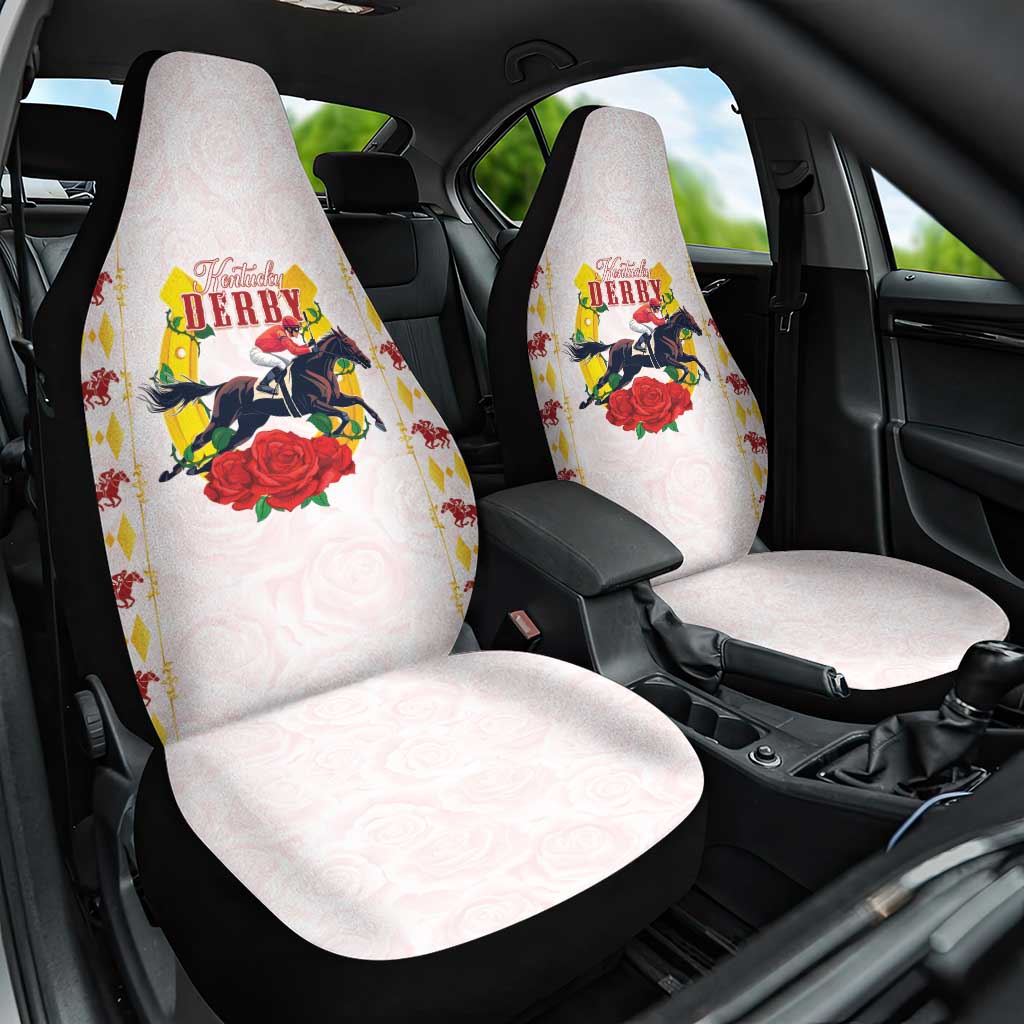 Kentucky Horse Racing Car Seat Cover Rose Floral