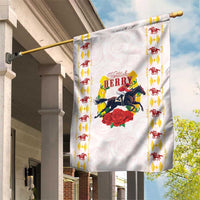Kentucky Horse Racing Garden Flag Rose Floral