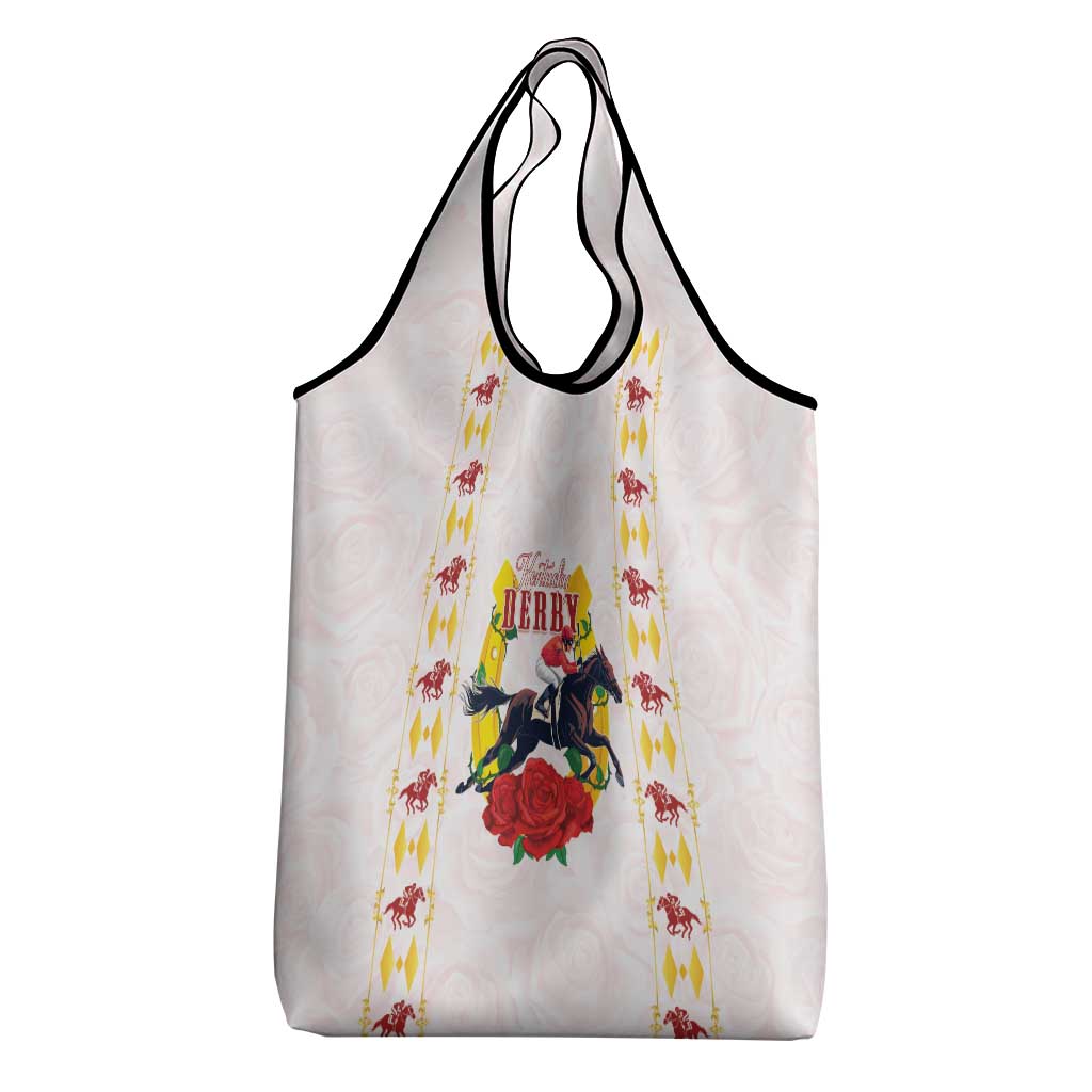 Kentucky Horse Racing Grocery Bag Rose Floral