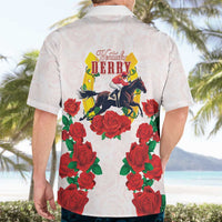 Kentucky Horse Racing Hawaiian Shirt Rose Floral