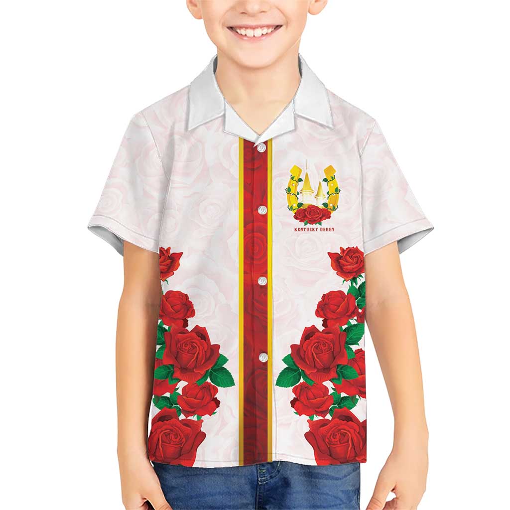 Kentucky Horse Racing Hawaiian Shirt Rose Floral