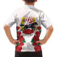 Kentucky Horse Racing Hawaiian Shirt Rose Floral