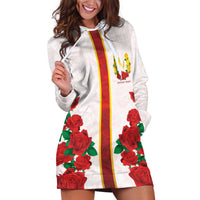 Kentucky Horse Racing Hoodie Dress Rose Floral