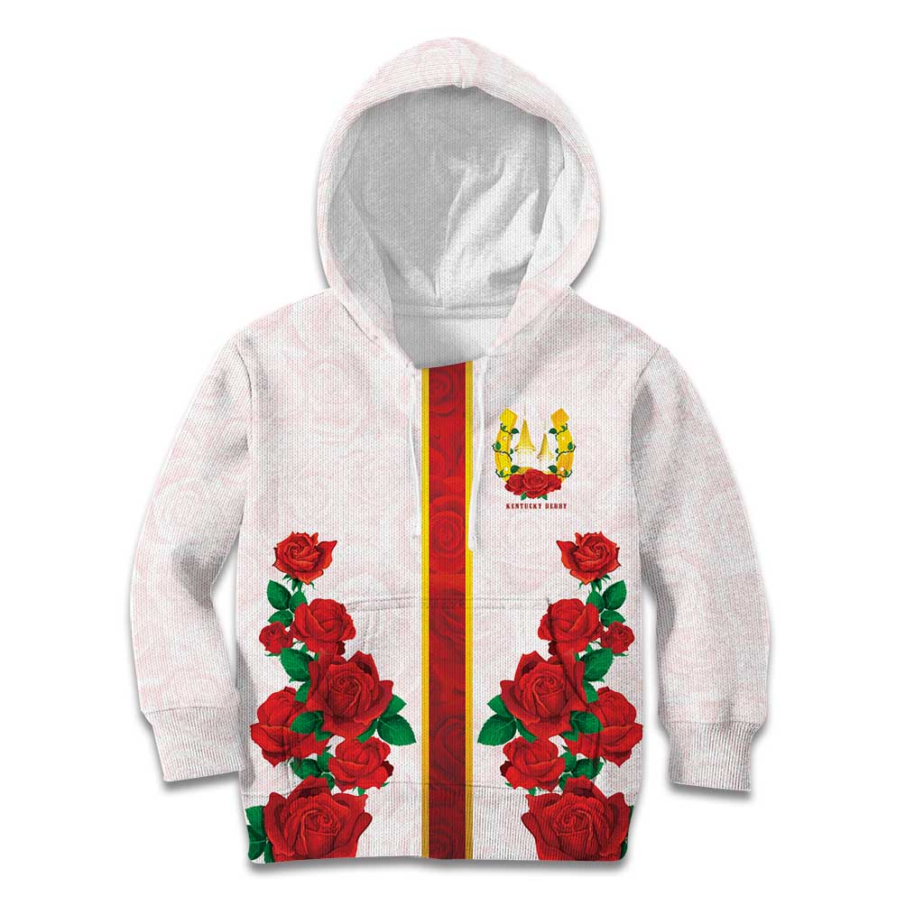 Kentucky Horse Racing Kid Hoodie Rose Floral