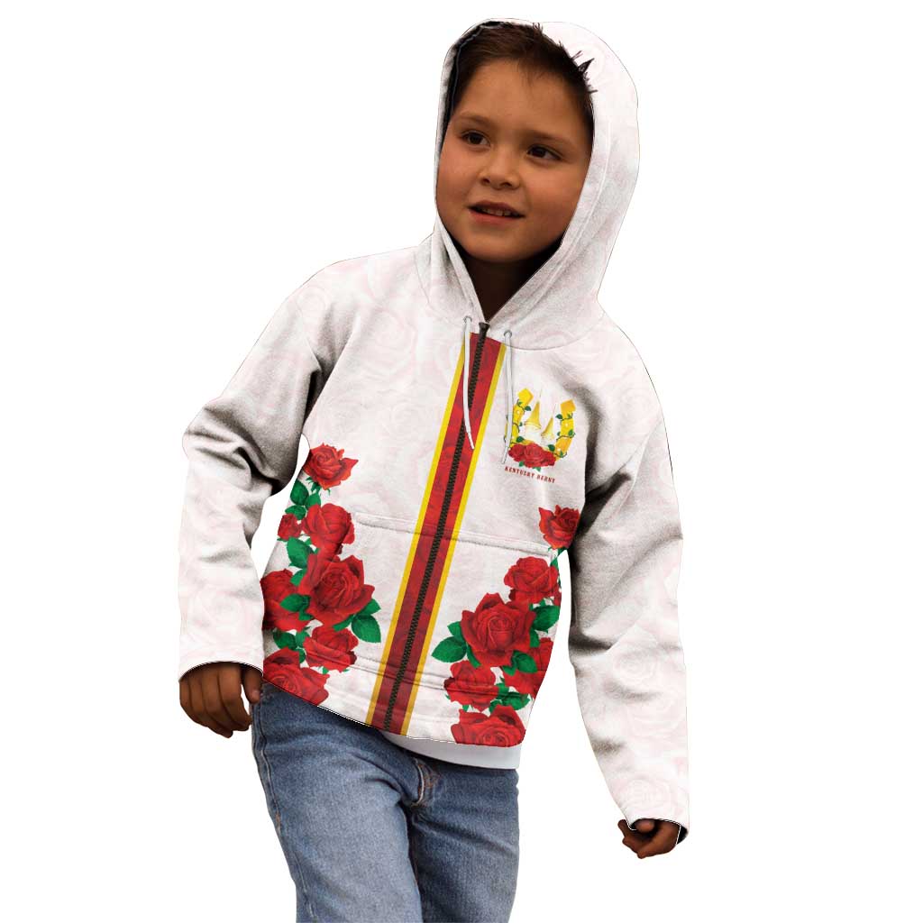 Kentucky Horse Racing Kid Hoodie Rose Floral