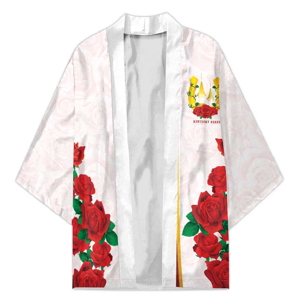Kentucky Horse Racing Kimono Rose Floral