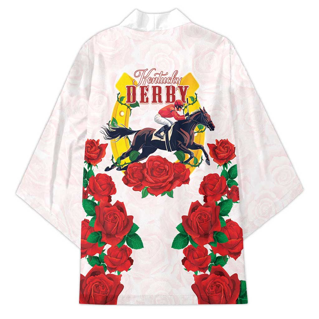 Kentucky Horse Racing Kimono Rose Floral