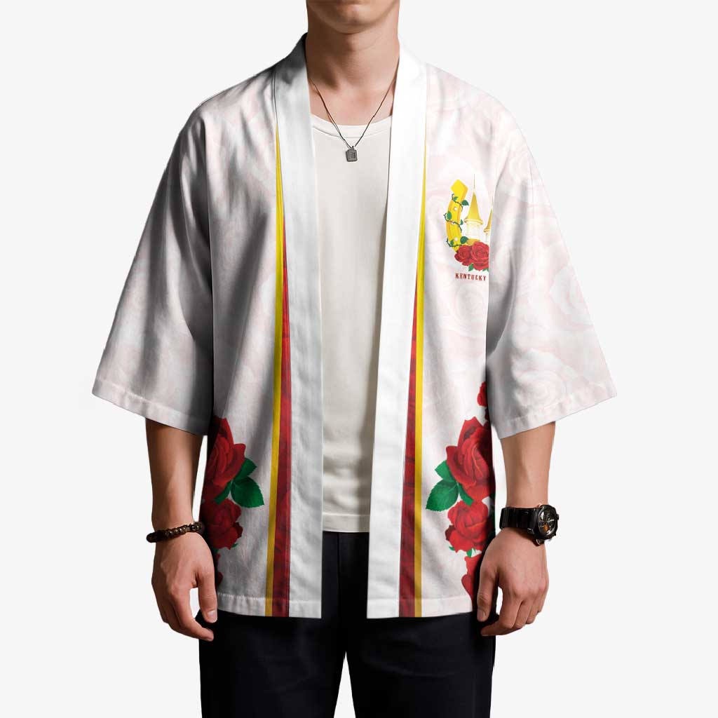 Kentucky Horse Racing Kimono Rose Floral