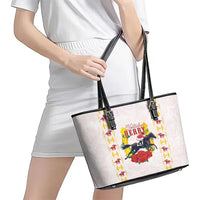 Kentucky Horse Racing Leather Tote Bag Rose Floral
