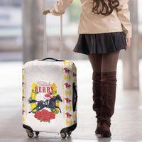 Kentucky Horse Racing Luggage Cover Rose Floral