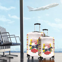 Kentucky Horse Racing Luggage Cover Rose Floral