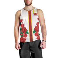 Kentucky Horse Racing Men Tank Top Rose Floral