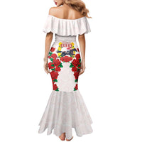 Kentucky Horse Racing Mermaid Dress Rose Floral