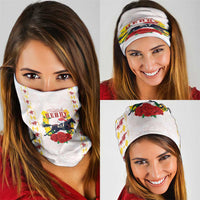 Kentucky Horse Racing Neck Gaiter Rose Floral