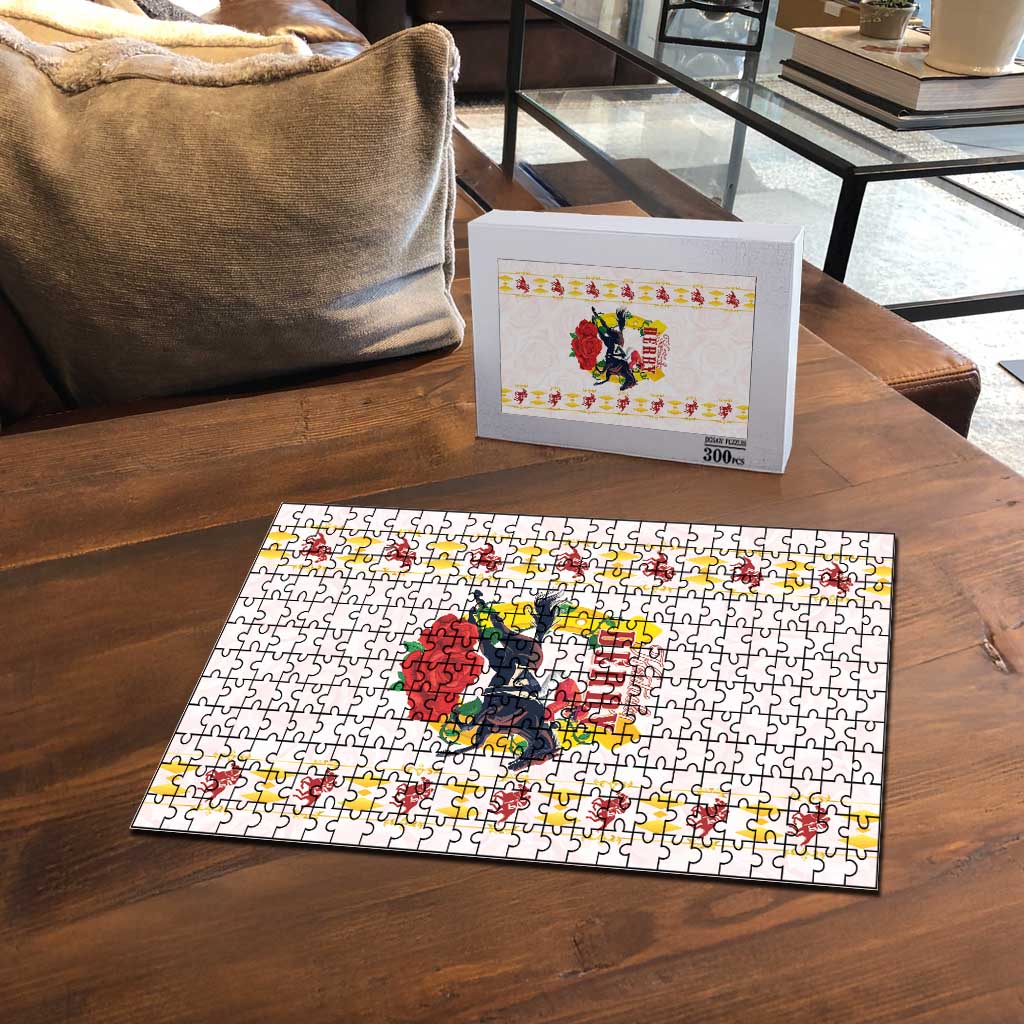 Kentucky Horse Racing Puzzle Rose Floral