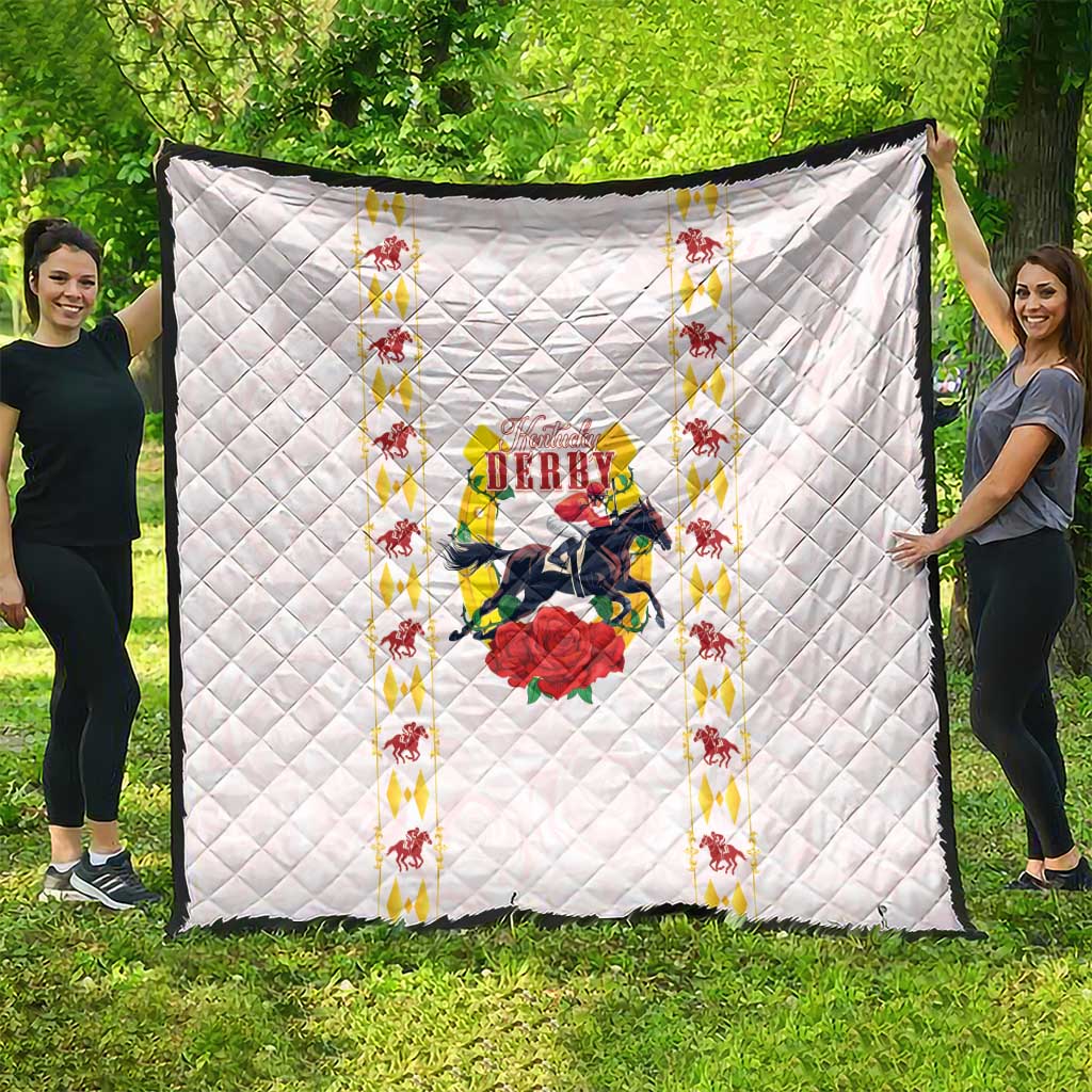 Kentucky Horse Racing Quilt Rose Floral