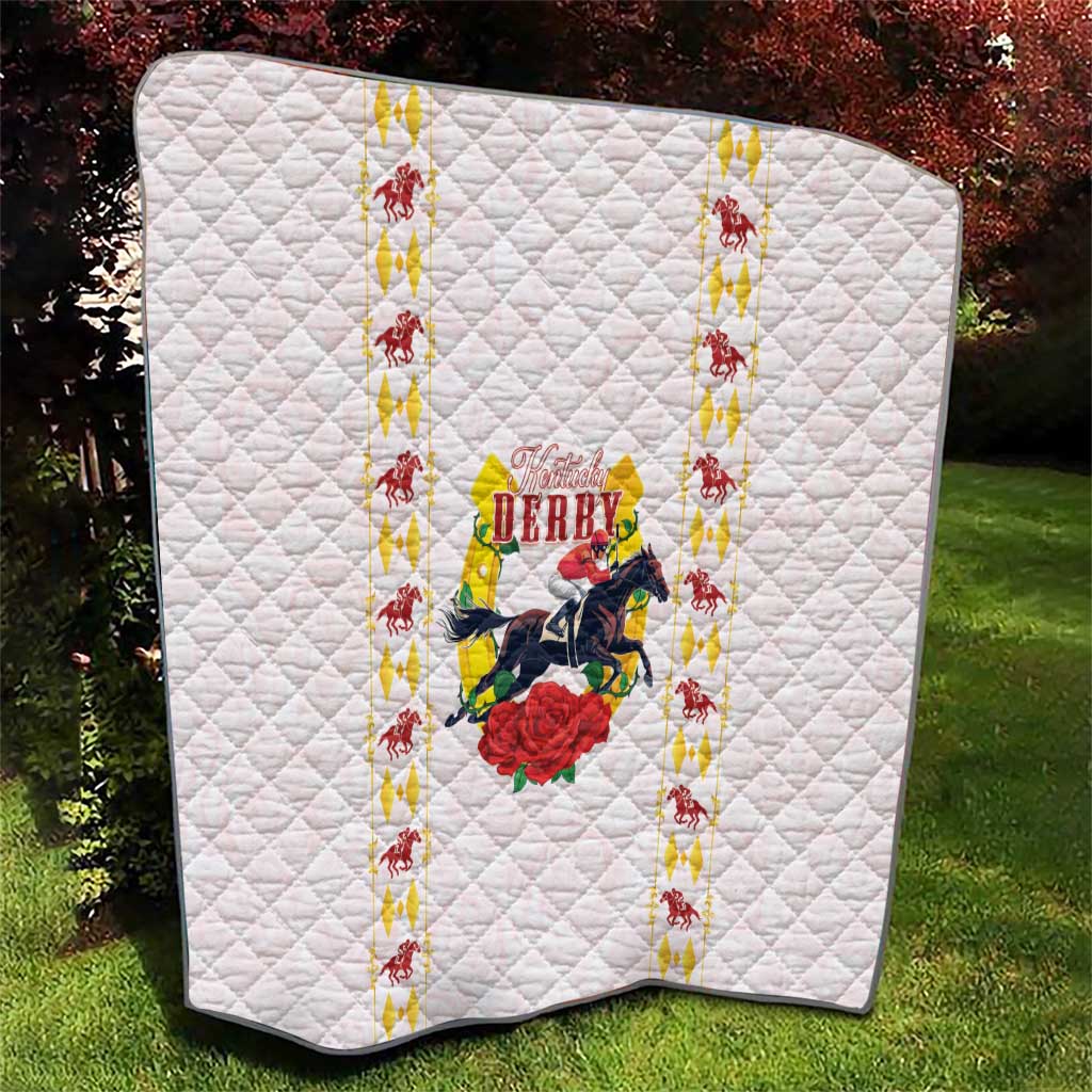 Kentucky Horse Racing Quilt Rose Floral