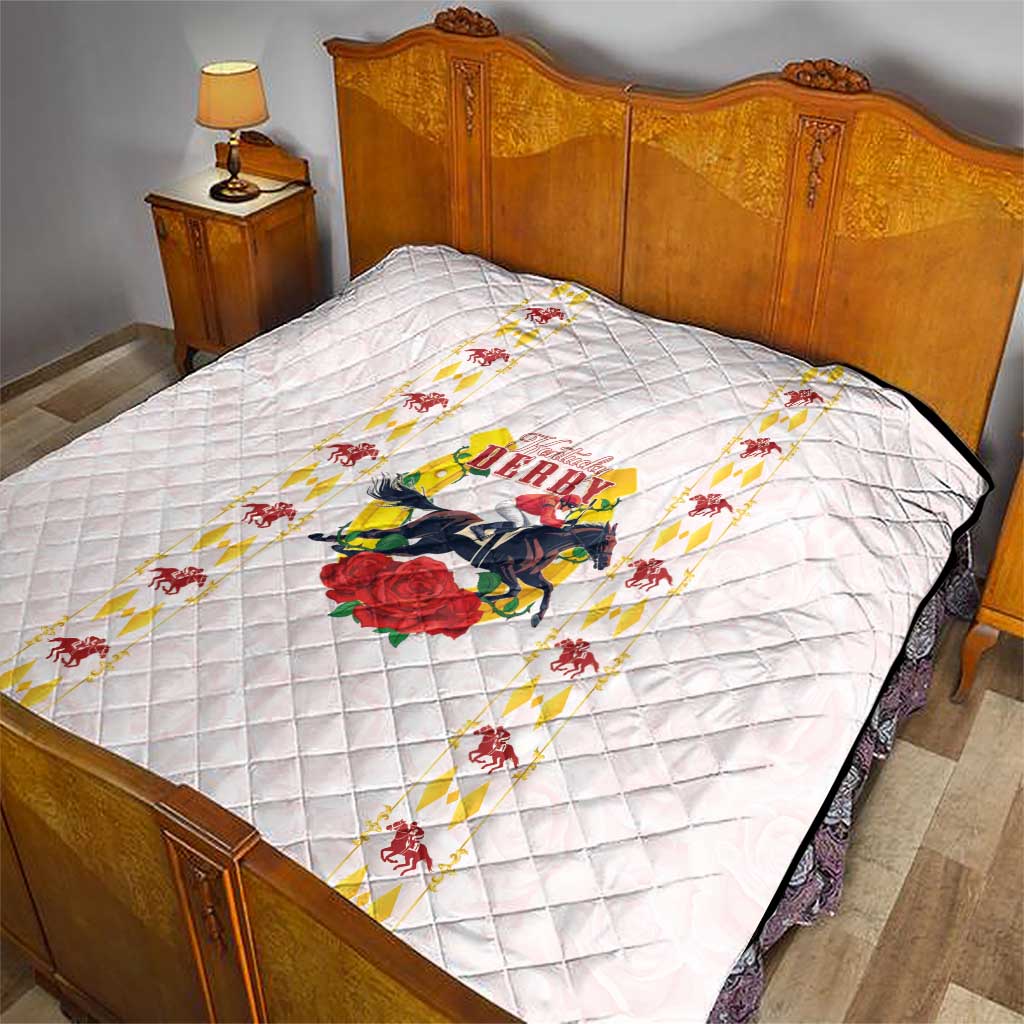Kentucky Horse Racing Quilt Rose Floral