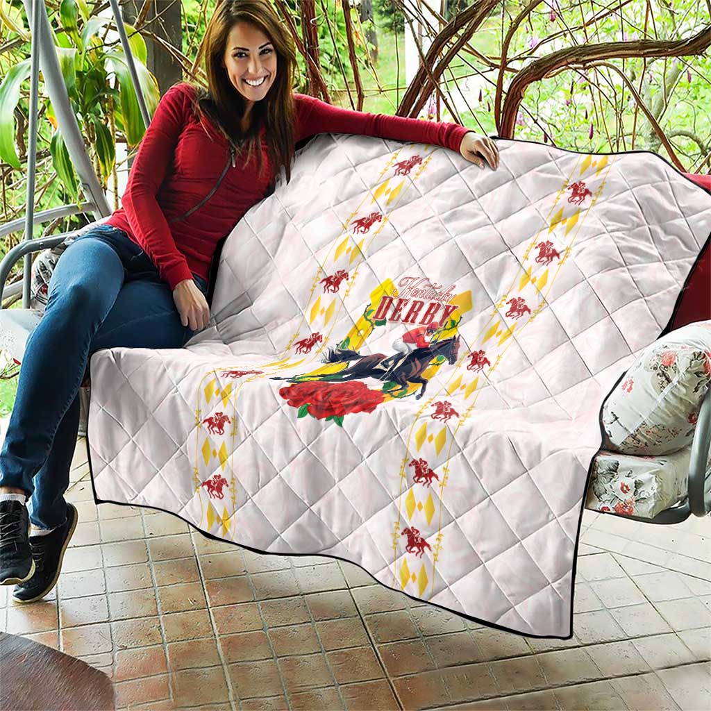 Kentucky Horse Racing Quilt Rose Floral