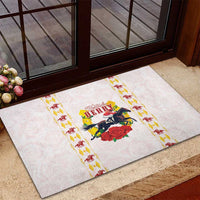 Kentucky Horse Racing Rubber Doormat Rose Floral