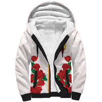 Kentucky Horse Racing Sherpa Hoodie Rose Floral
