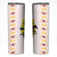Kentucky Horse Racing Skinny Tumbler Rose Floral