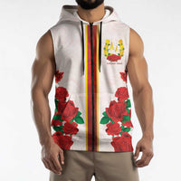 Kentucky Horse Racing Sleeveless Zip Hoodie Rose Floral