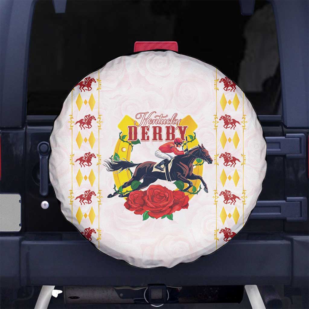 Kentucky Horse Racing Spare Tire Cover Rose Floral