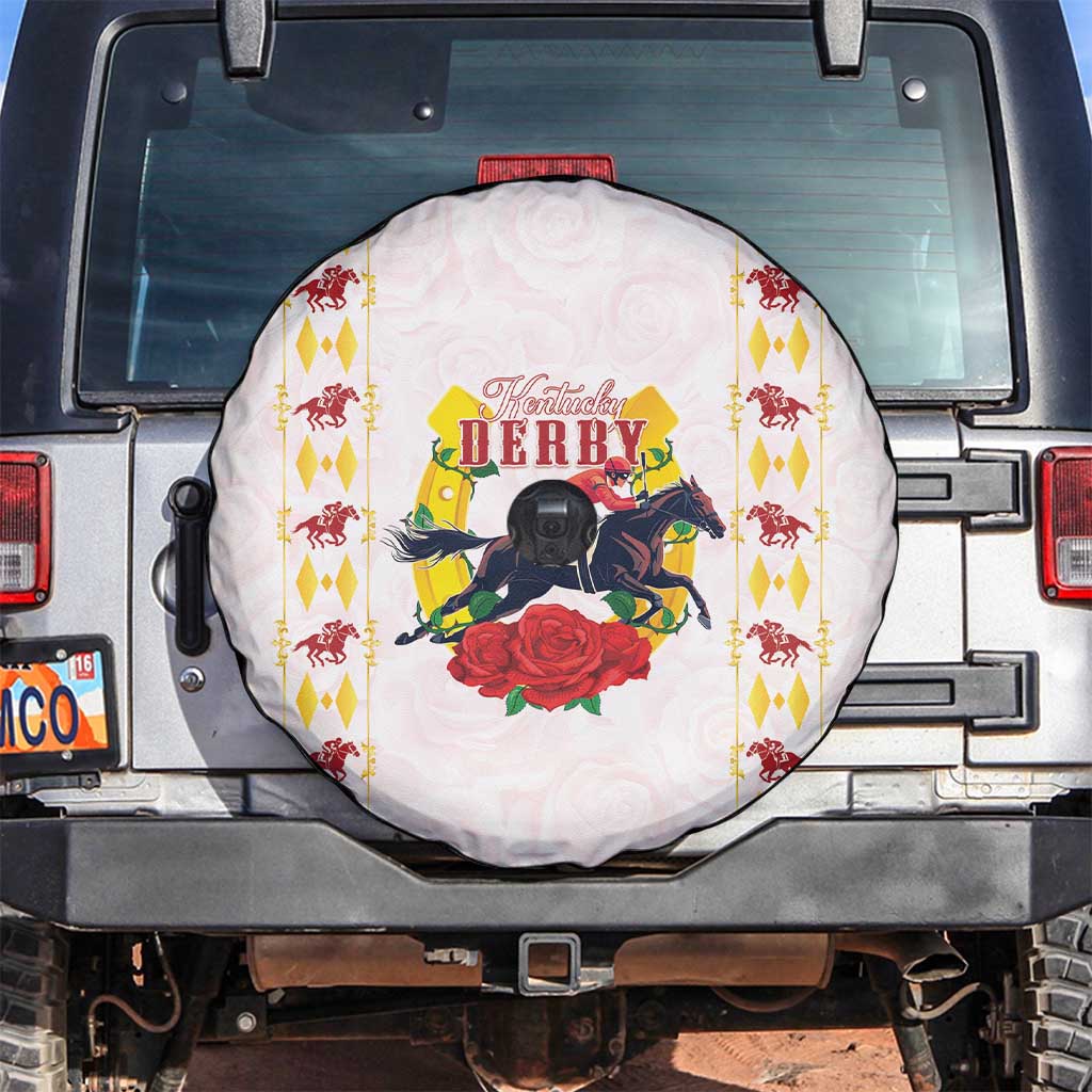 Kentucky Horse Racing Spare Tire Cover Rose Floral
