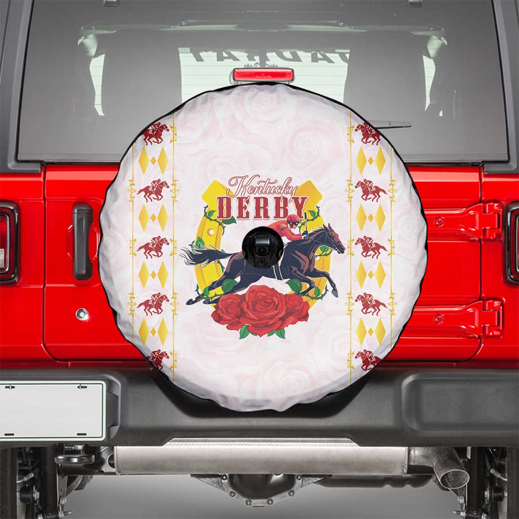 Kentucky Horse Racing Spare Tire Cover Rose Floral