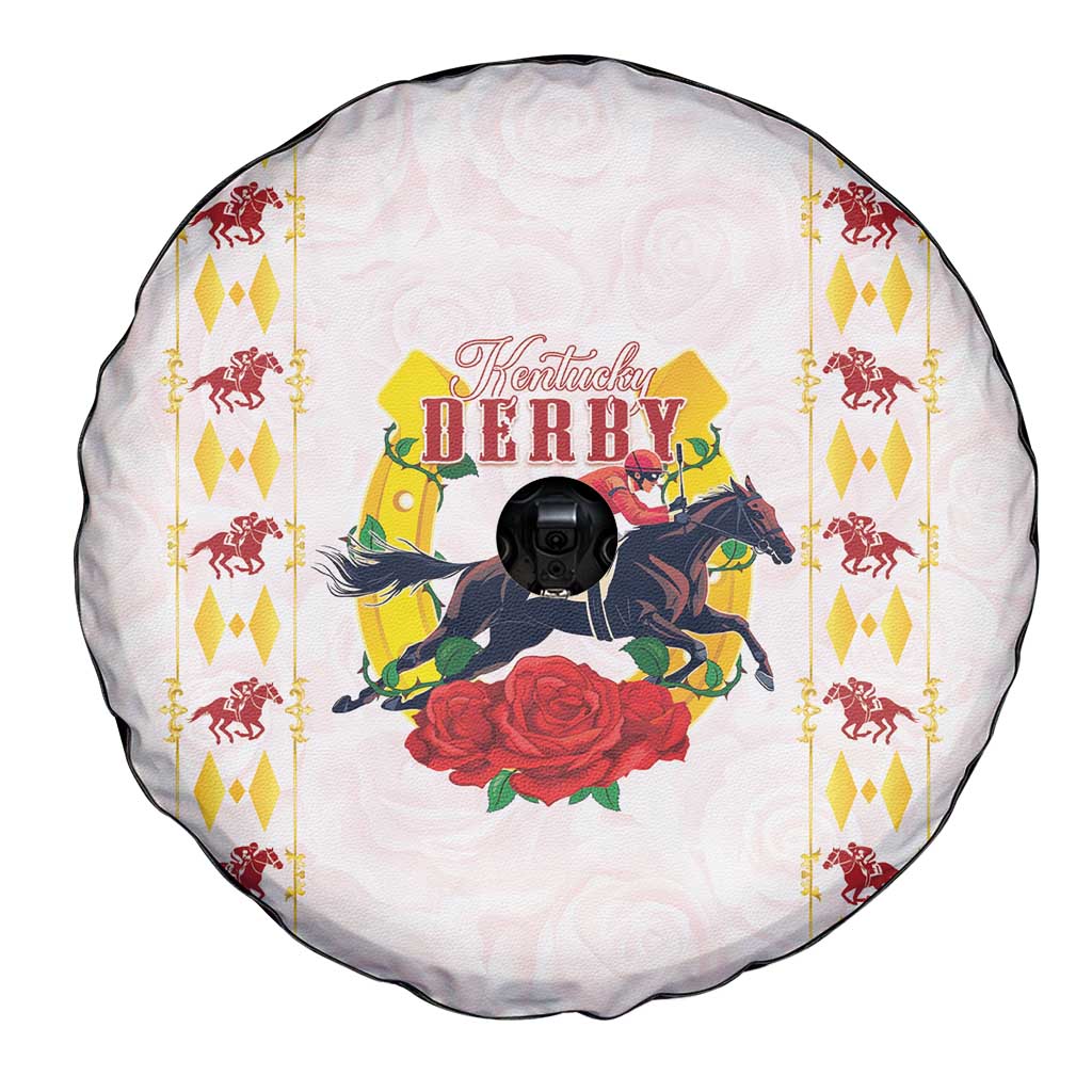 Kentucky Horse Racing Spare Tire Cover Rose Floral