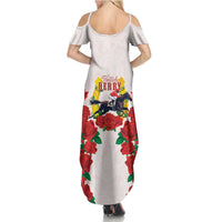 Kentucky Horse Racing Summer Maxi Dress Rose Floral