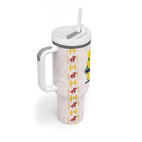 Kentucky Horse Racing Tumbler With Handle Rose Floral