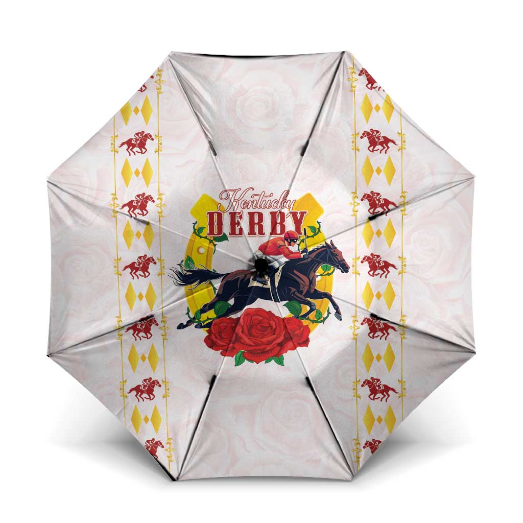 Kentucky Horse Racing Umbrella Rose Floral
