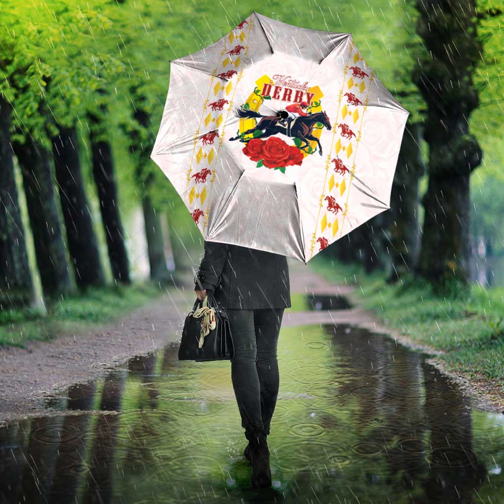 Kentucky Horse Racing Umbrella Rose Floral