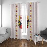 Kentucky Horse Racing Window Curtain Rose Floral