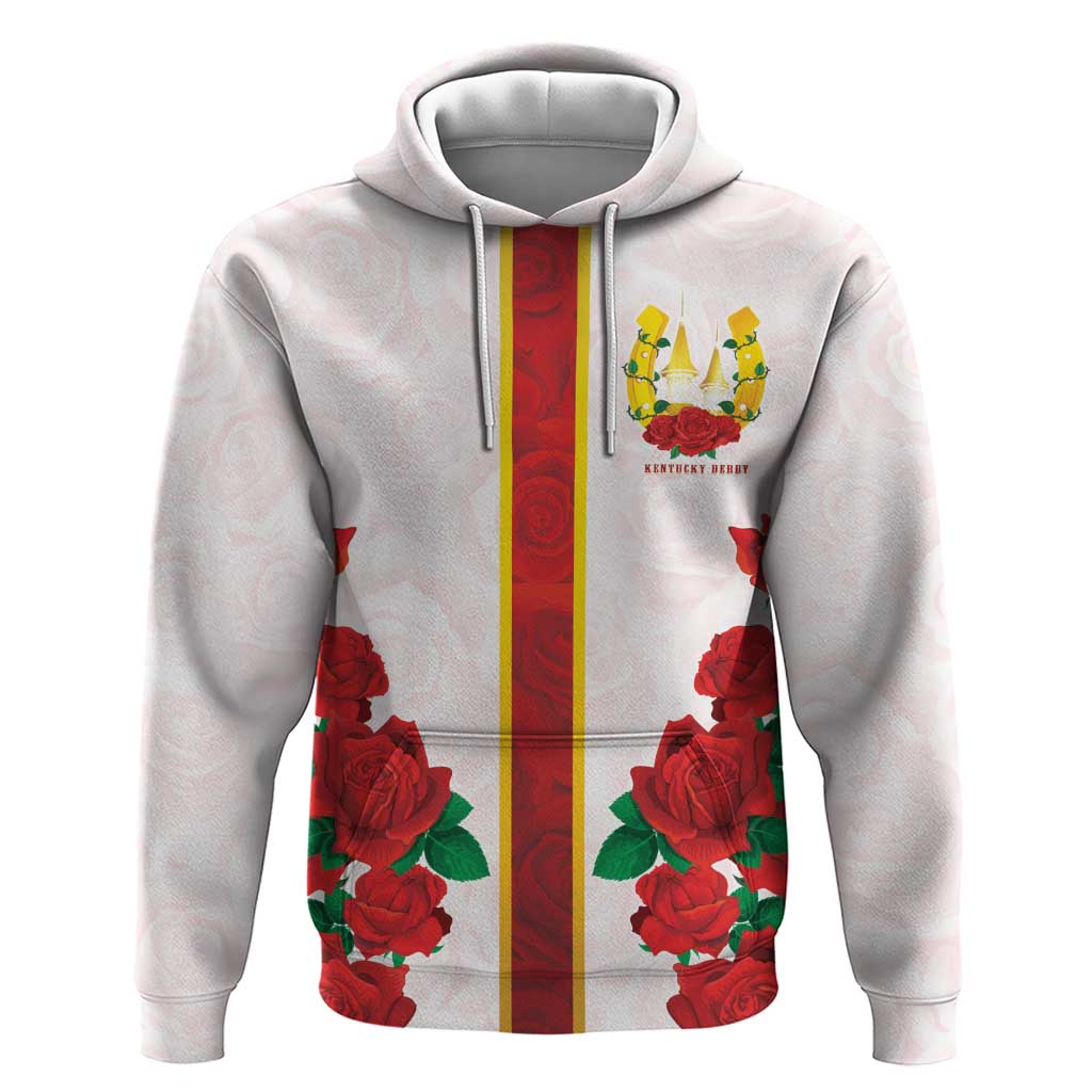 Kentucky Horse Racing Zip Hoodie Rose Floral