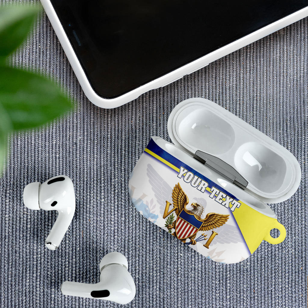 Personalized US Virgin Islands AirPods Case Happy Independence Day