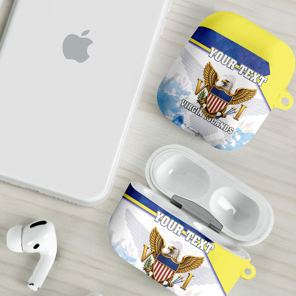 Personalized US Virgin Islands AirPods Case Happy Independence Day