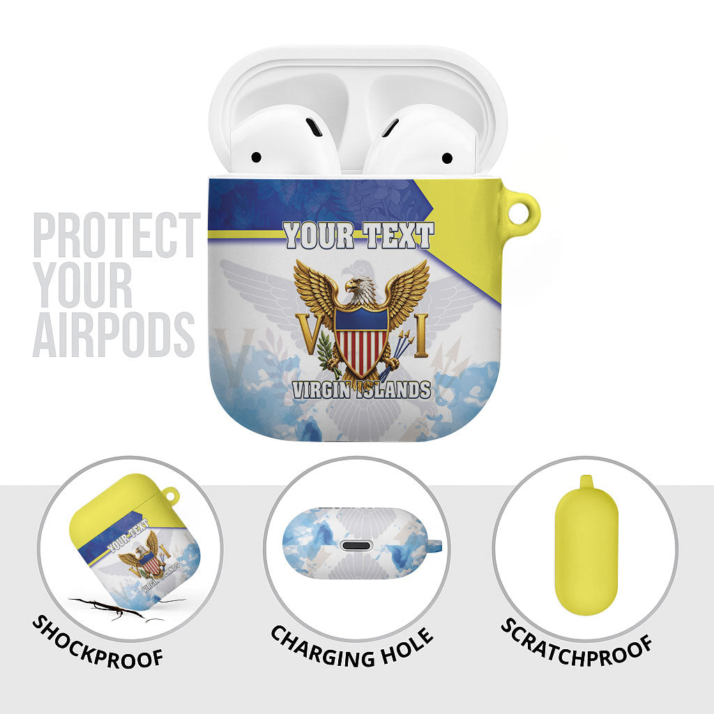 Personalized US Virgin Islands AirPods Case Happy Independence Day