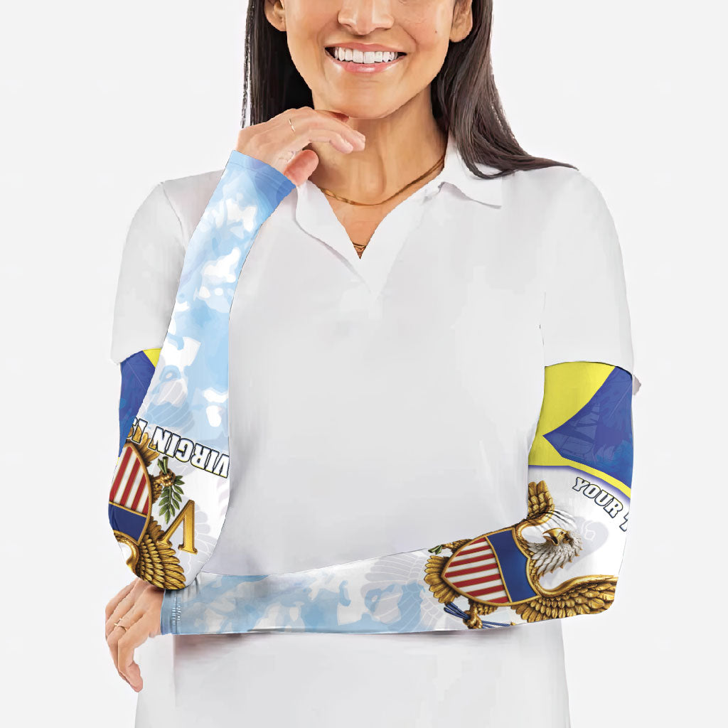 Personalized US Virgin Islands Arm Sleeves Happy Independence Day