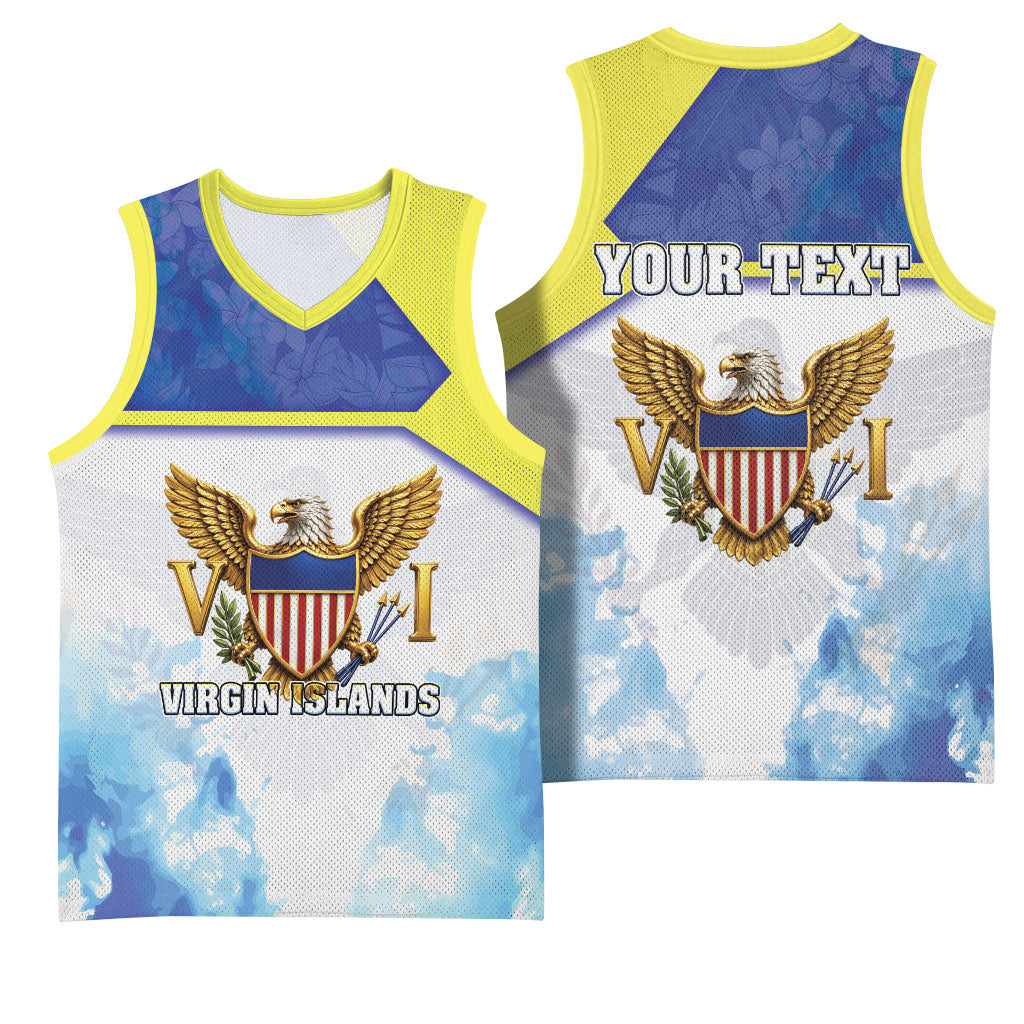 Personalized US Virgin Islands Basketball Jersey Happy Independence Day