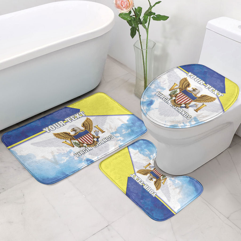 Personalized US Virgin Islands Bathroom Set Happy Independence Day