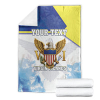 Personalized US Virgin Islands Blanket Happy Independence Day