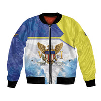 Personalized US Virgin Islands Bomber Jacket Happy Independence Day